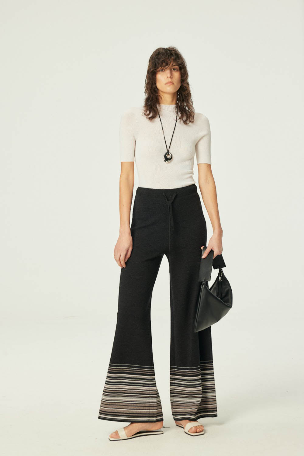 Marius Women's Seamless Turtleneck Half-sleeved Pullover