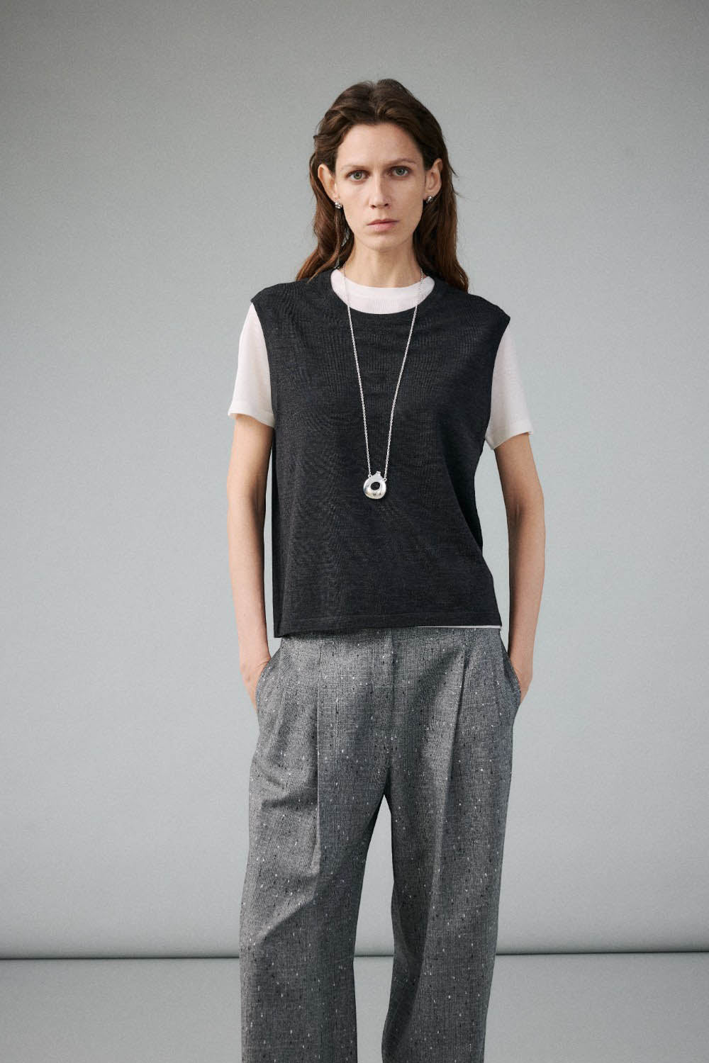 Luxe Merino Layered Knit Vest