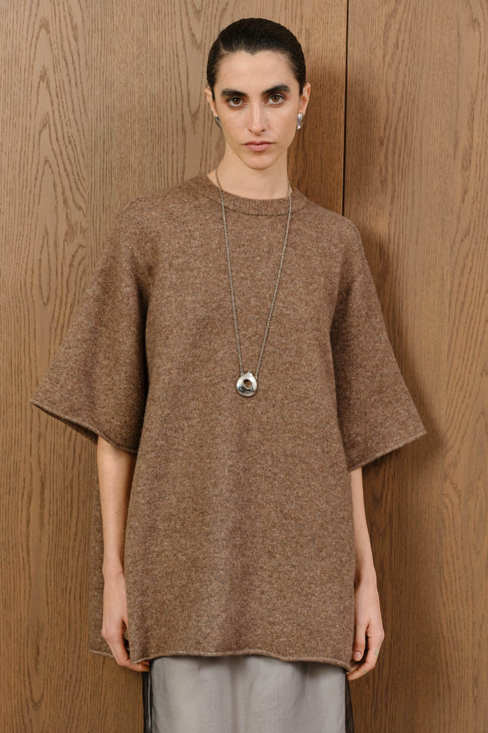 Yak-Wool Blend Oversized Knit Sweater