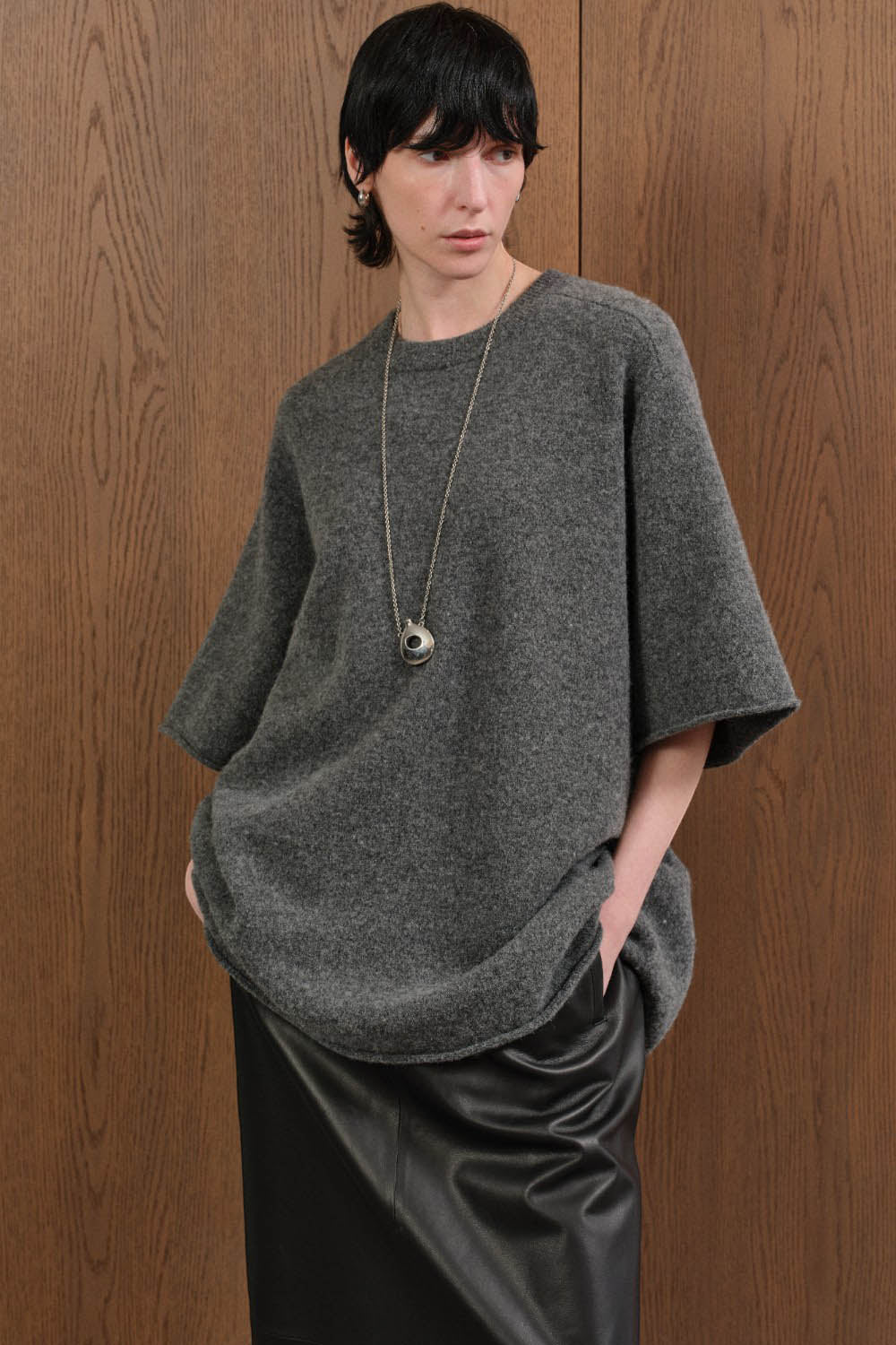 Yak-Wool Blend Oversized Knit Sweater