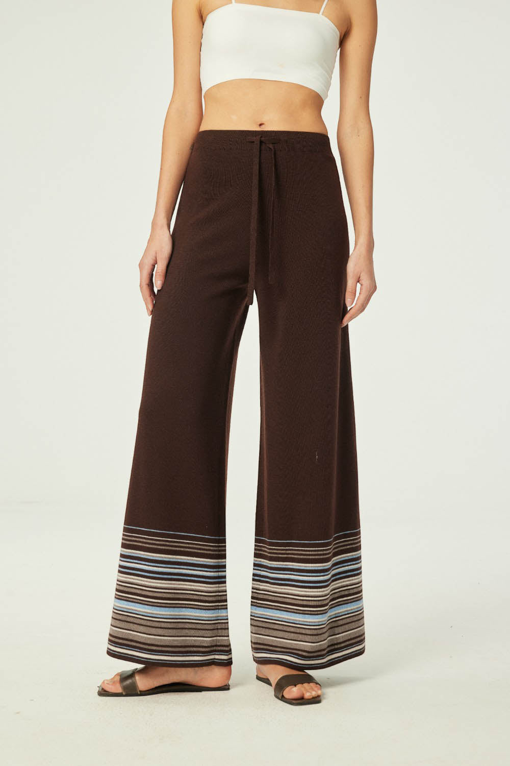 Marius Women's Striped Knit Trousers