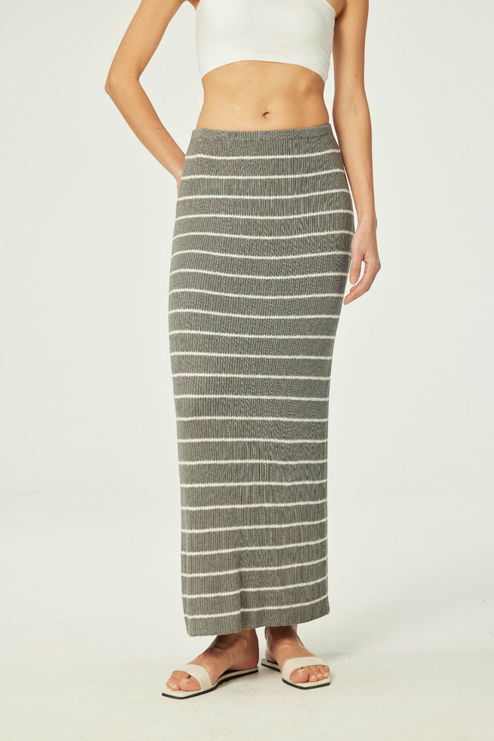 Marius Women's Striped Knit Maxi Skirt