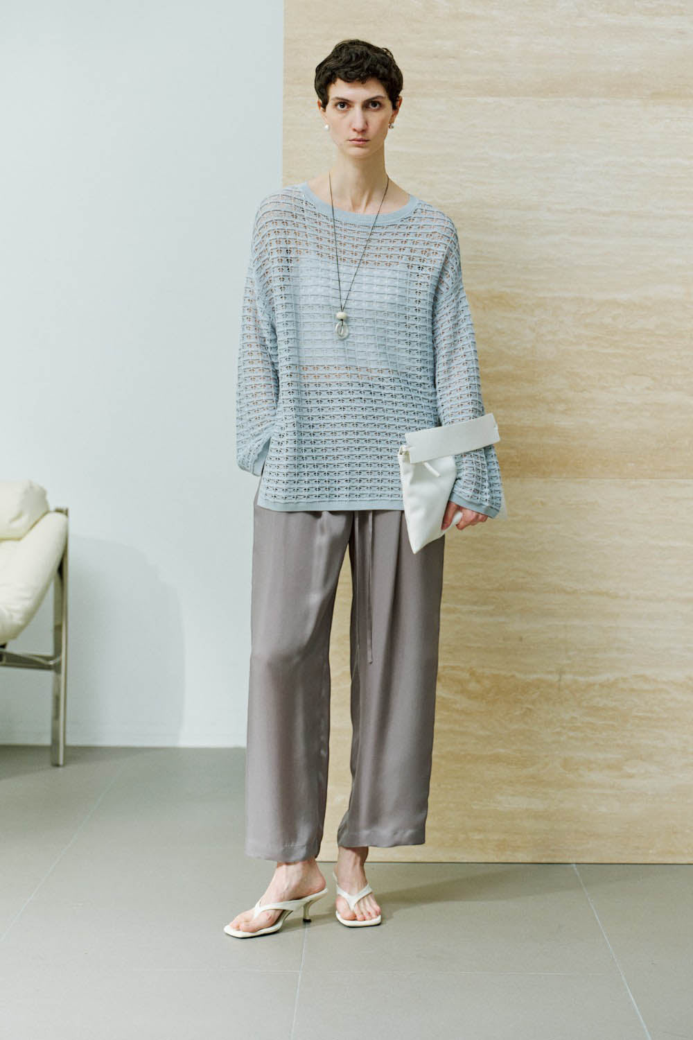 Marius Women's Open-Knit Cover-up with Side Slits