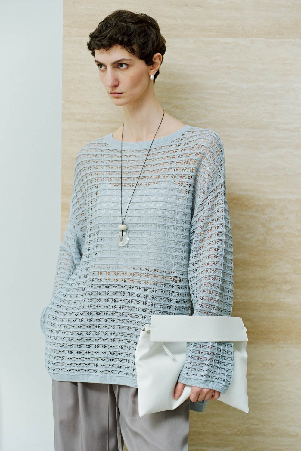 Marius Women's Open-Knit Cover-up with Side Slits