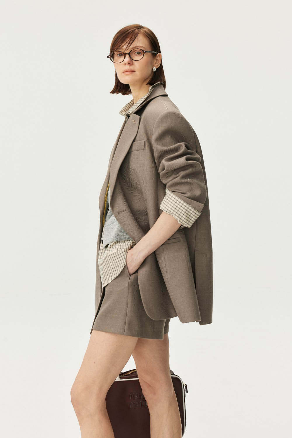 Marius Women's Wide-Shoulder Blazer