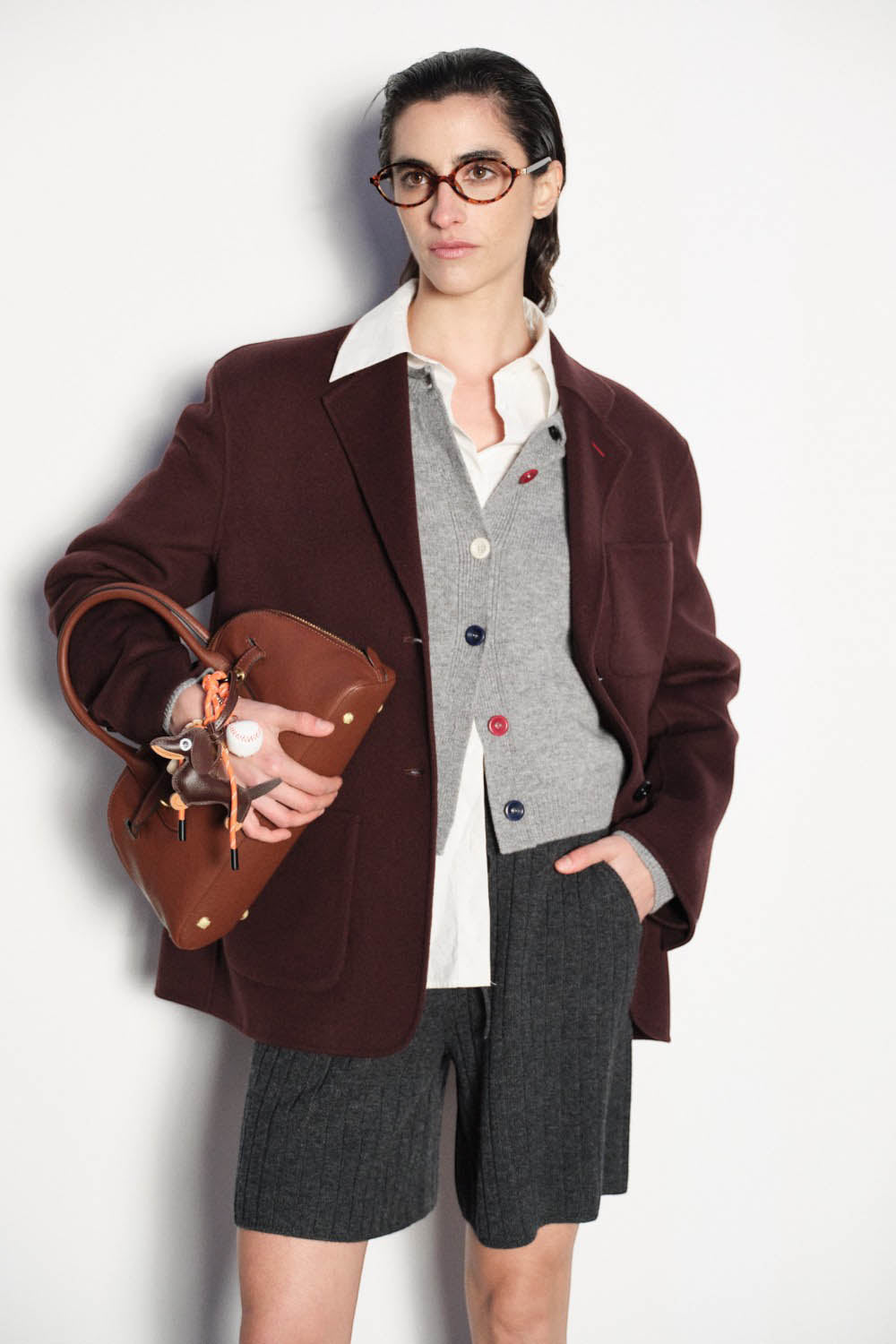 Marius Women's Three-patch Pocket reversible Wool Blazer