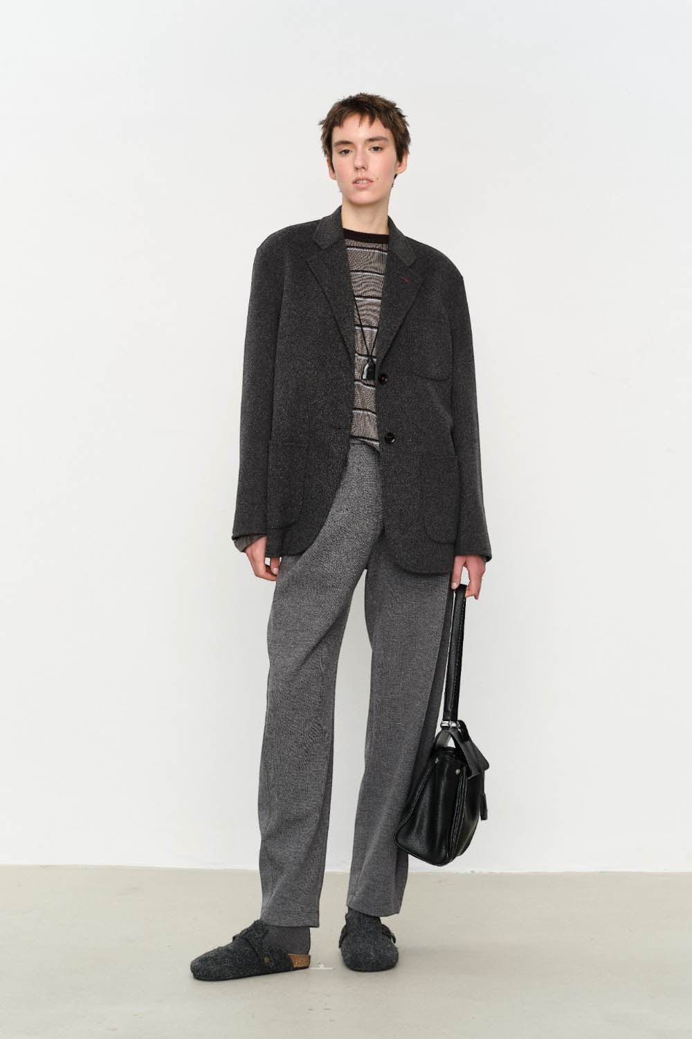 Marius Women's Three-patch Pocket reversible Wool Blazer