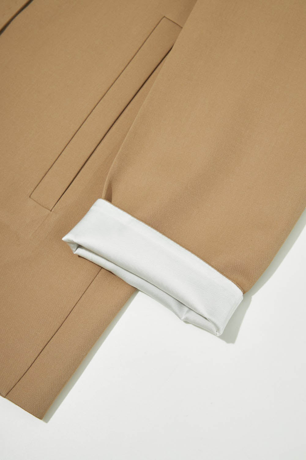 Super 110s Gabardine Double-Breasted Wool Blazer