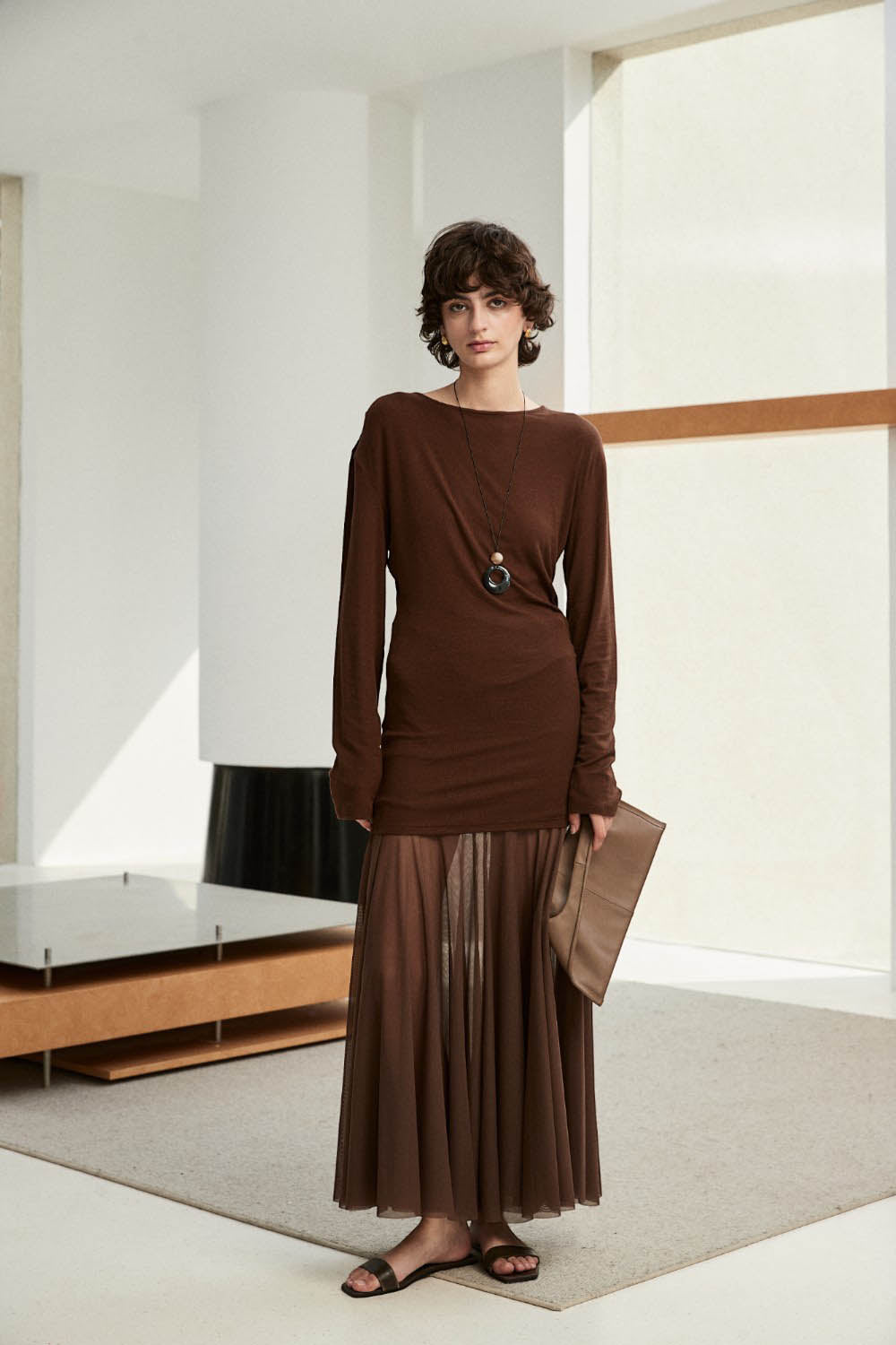 Marius Women's Pleated Off-Shoulder T-Shirt