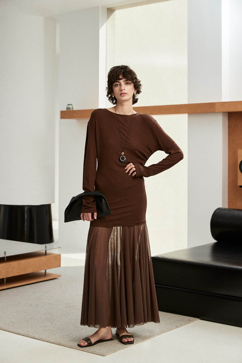 Marius Women's Pleated Off-Shoulder T-Shirt