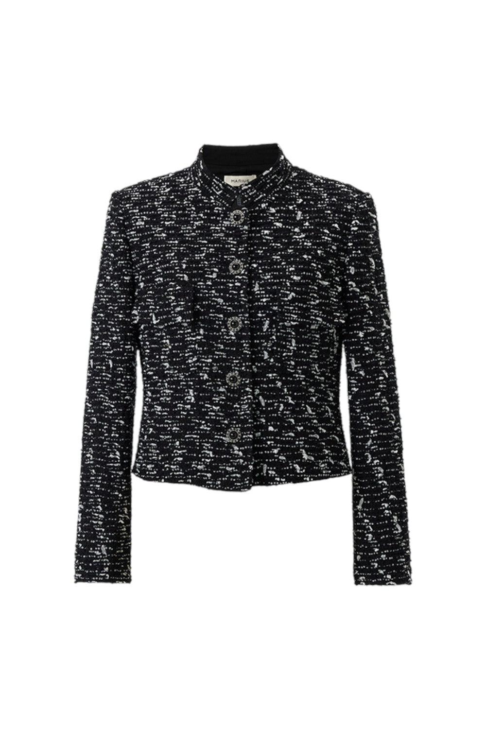 Marius Women's French Style Tweed Stand-Collar Jacket