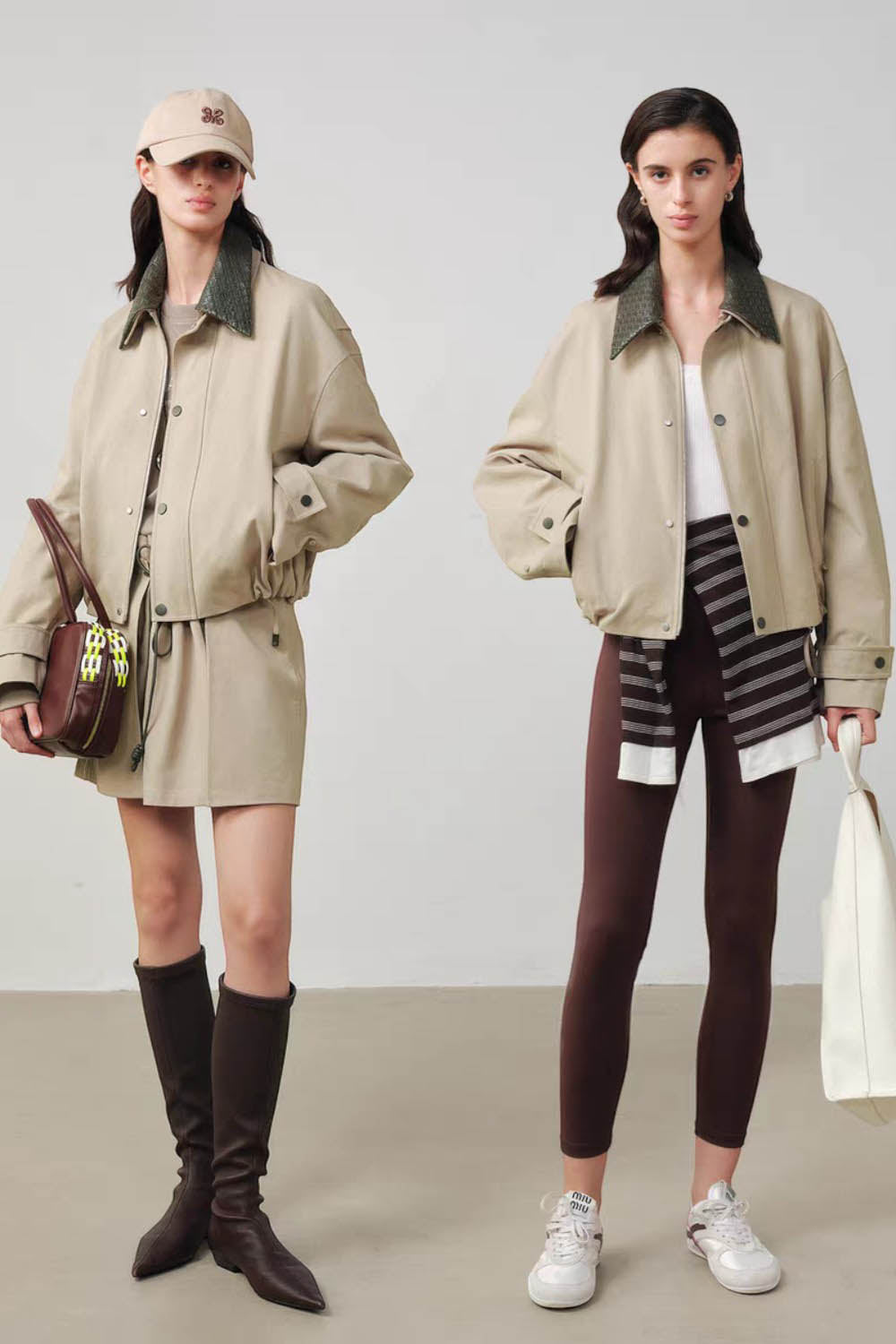 Oversized Balloon-Shaped Trench Jacket