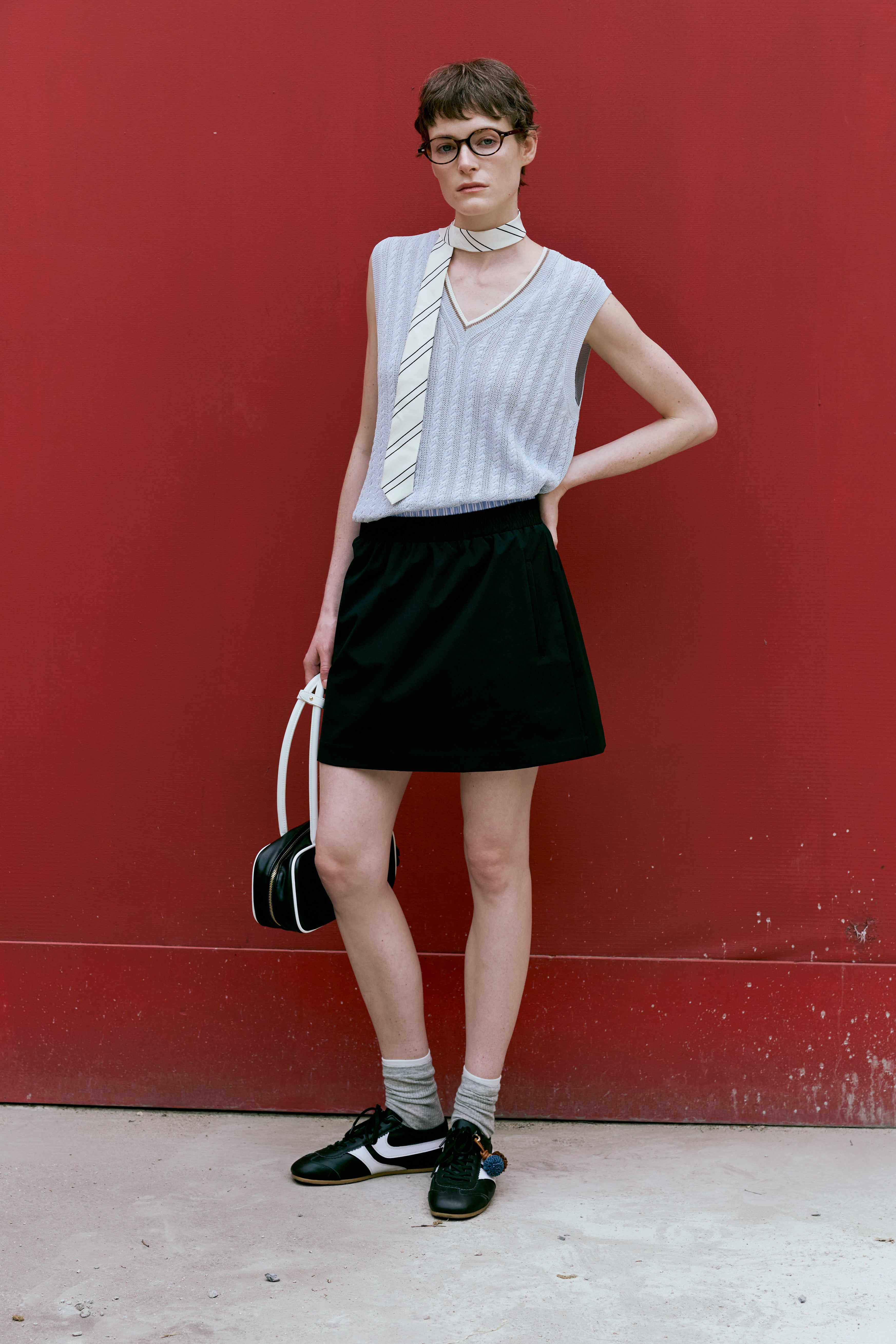 Double Waist A-Line Skirt