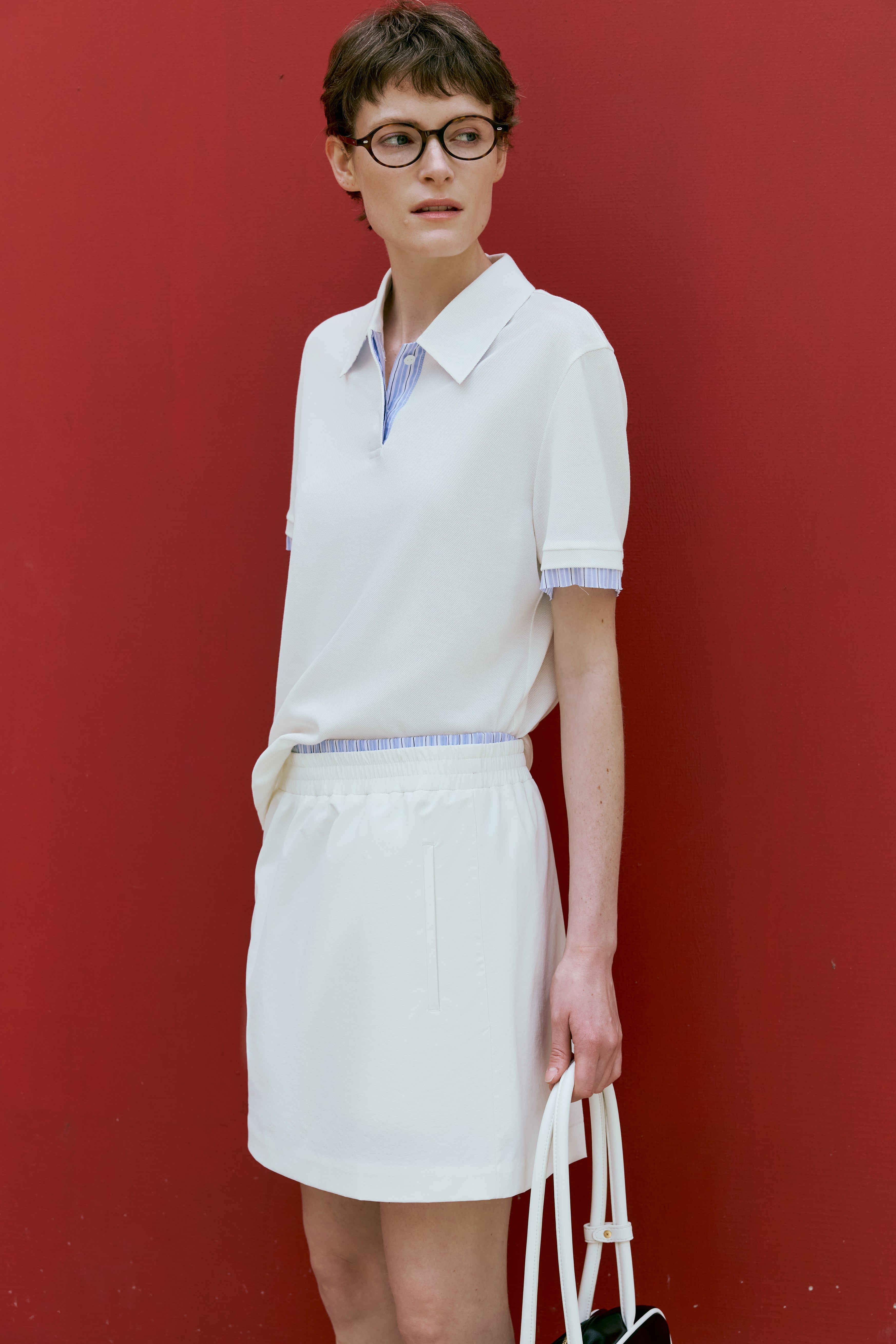 Double Waist A-Line Skirt