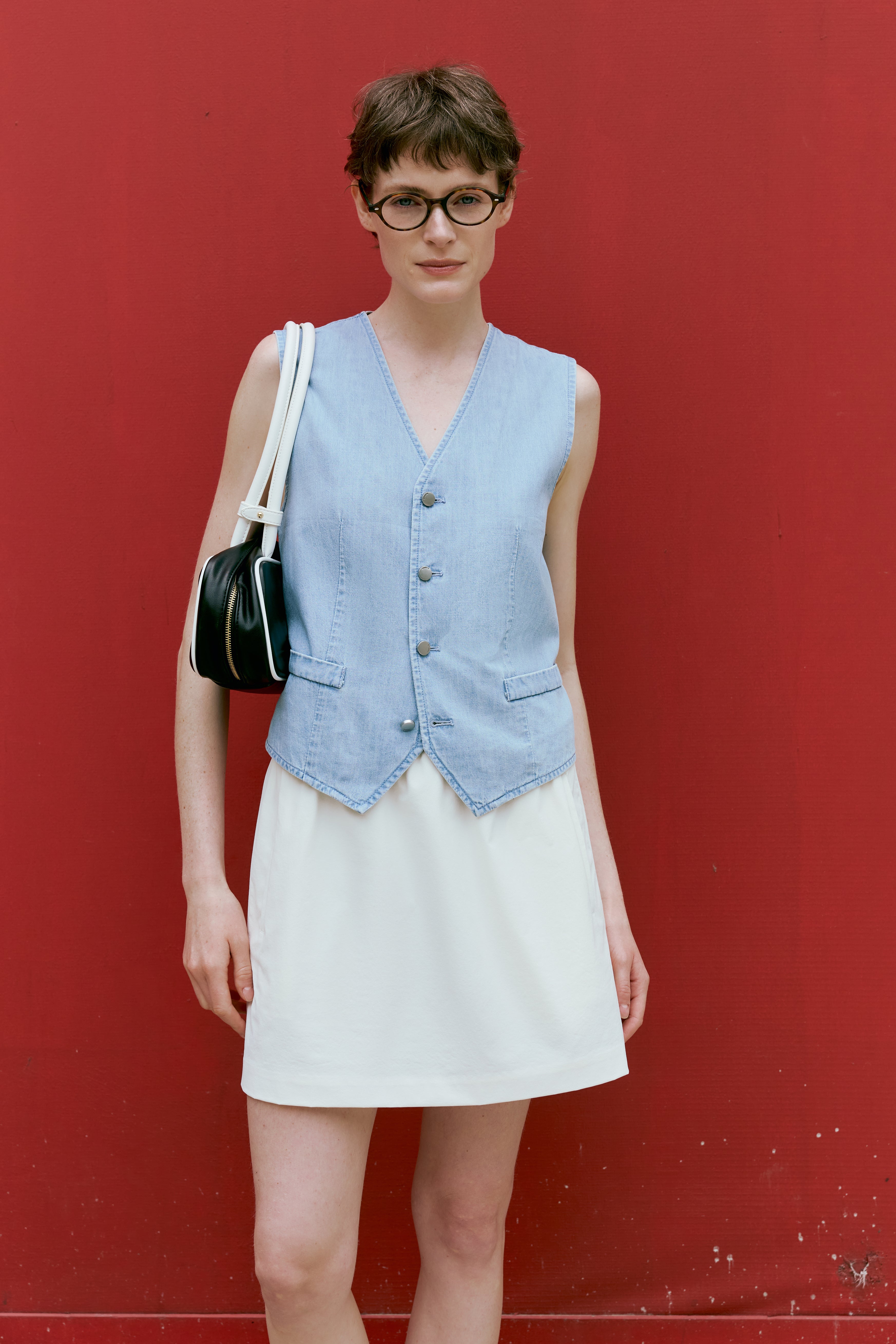 Double Waist A-Line Skirt