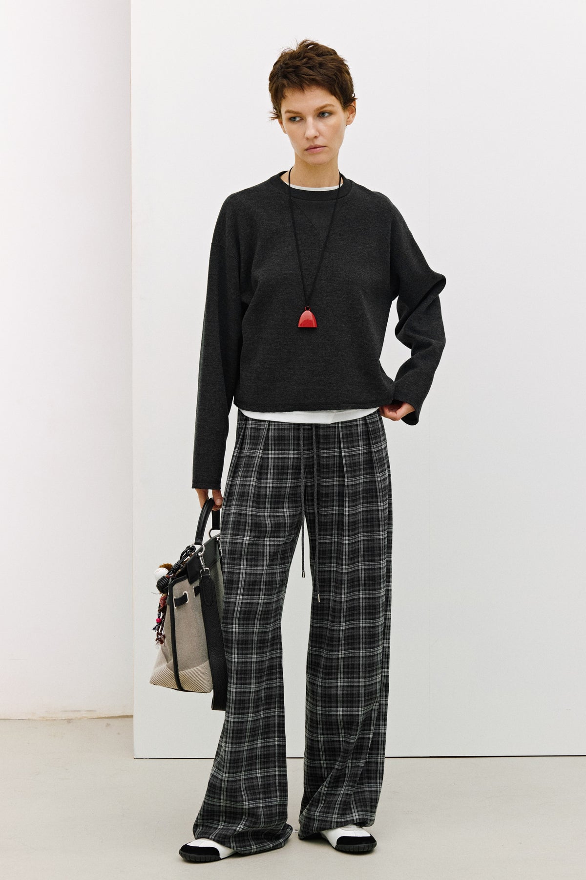 Bonded Knit Crew Neck Sweatshirt