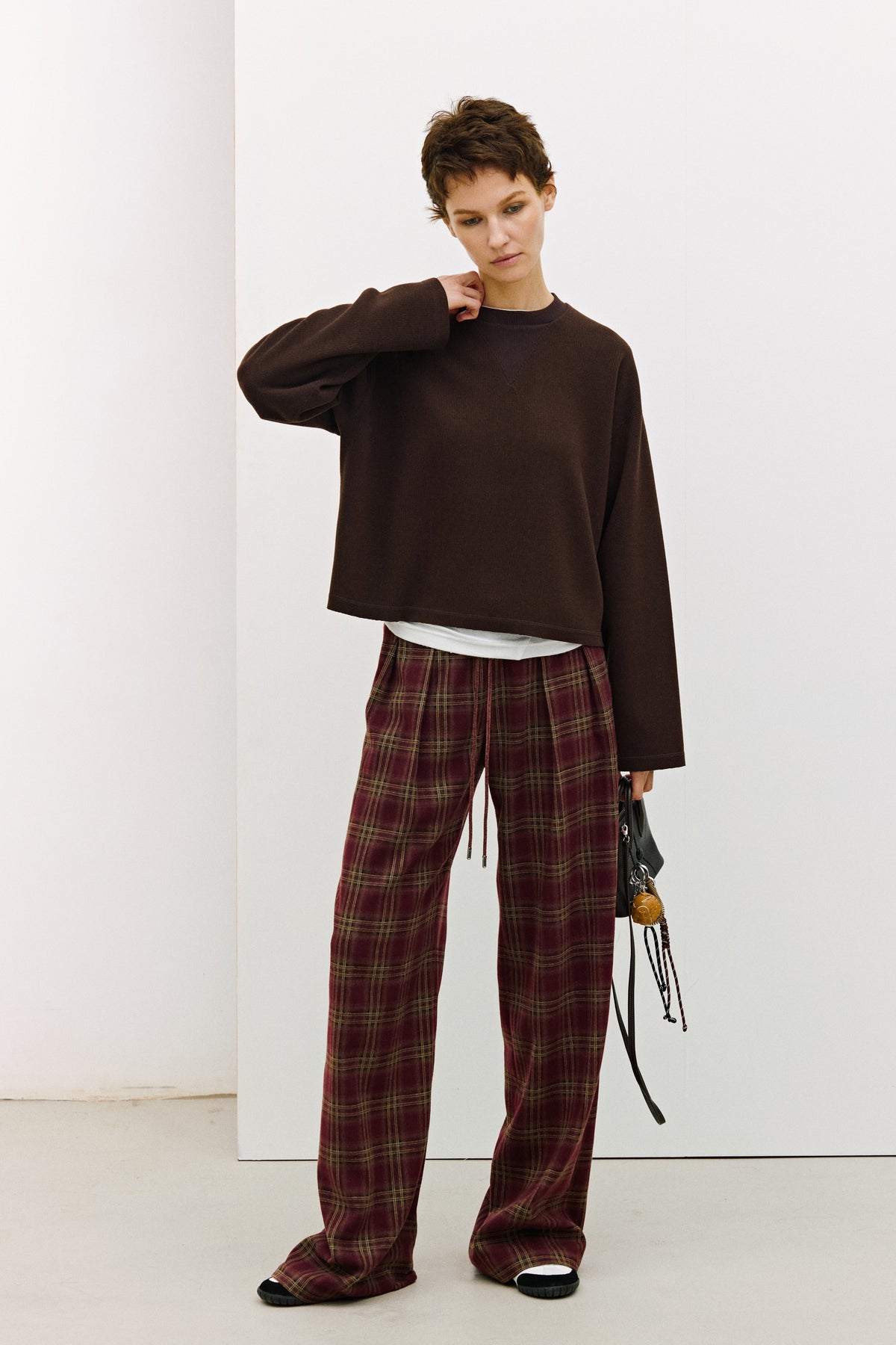 Bonded Knit Crew Neck Sweatshirt