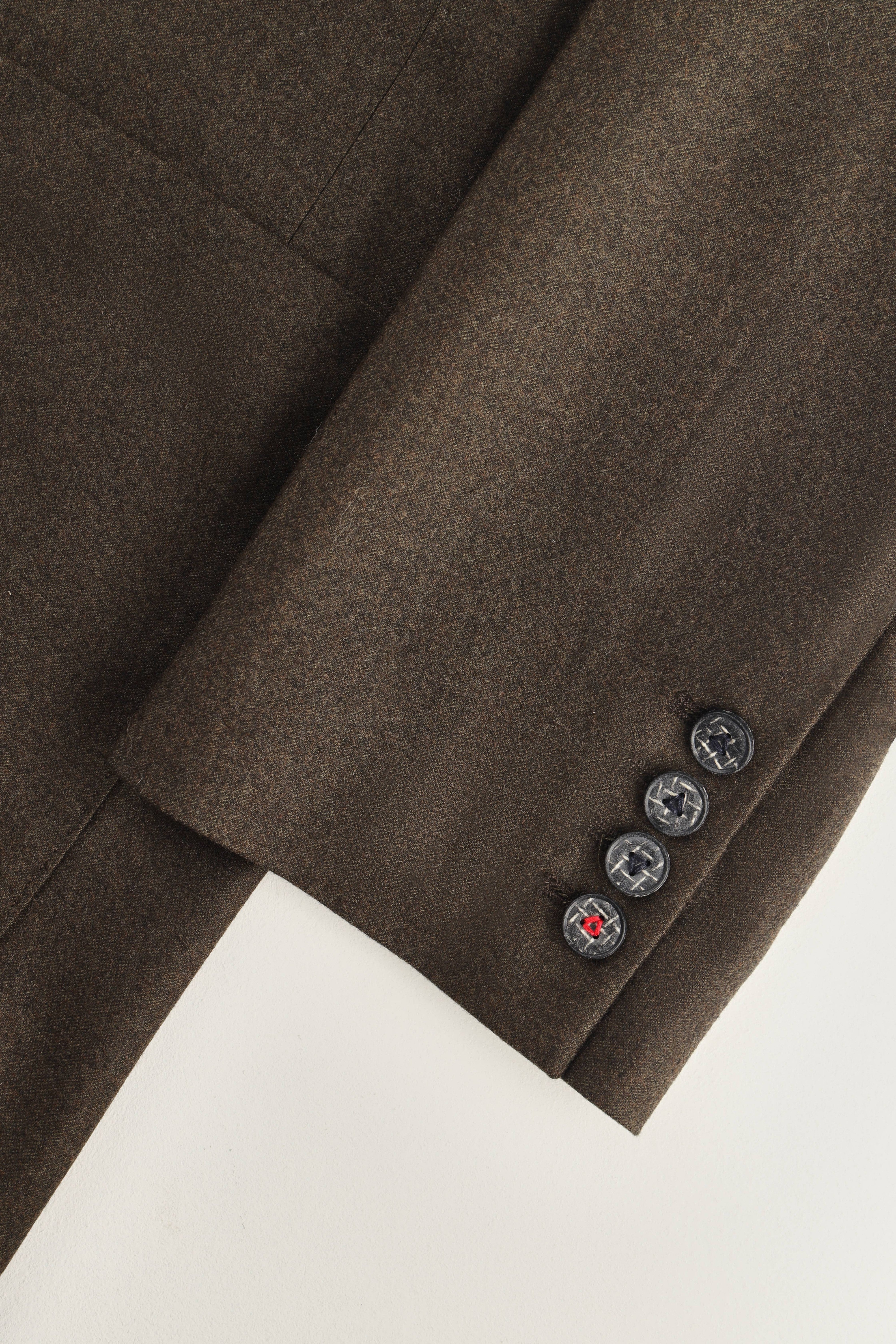 One-Button Relaxed Fit Wool Blazer