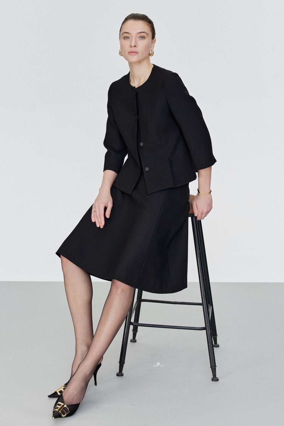Clean Line Tailored Triacetate Jacket