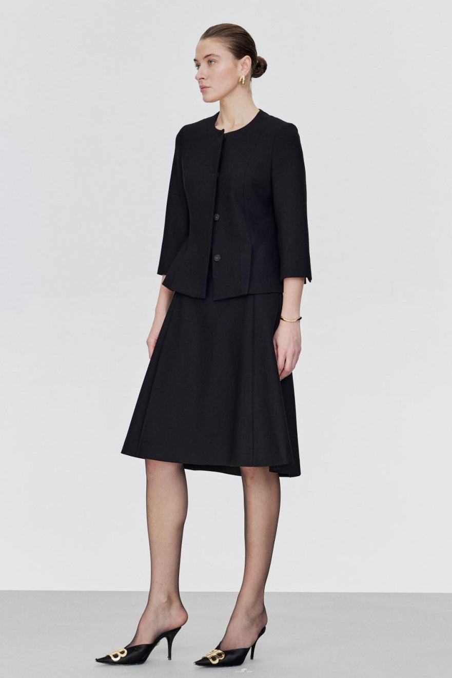 Clean Line Tailored Triacetate Jacket